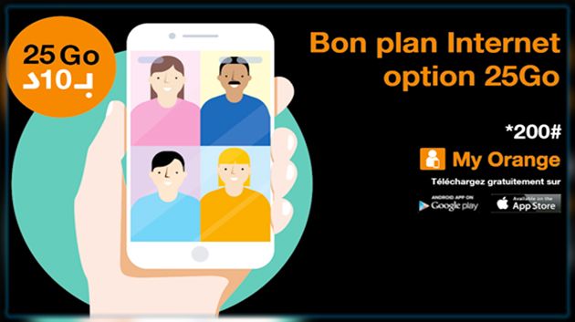 Orange Tunisie se mobilise pour permettre à chacun de rester en lien avec ses proches et son environnement professionnel et lance l’option Bon Plan 25 Go à 10 dt