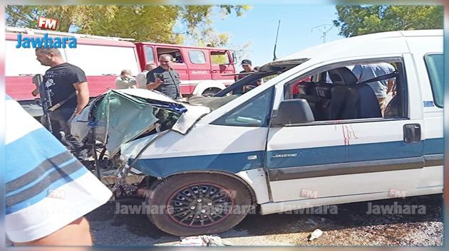 Jendouba : Un accident de la route fait 11 blessés