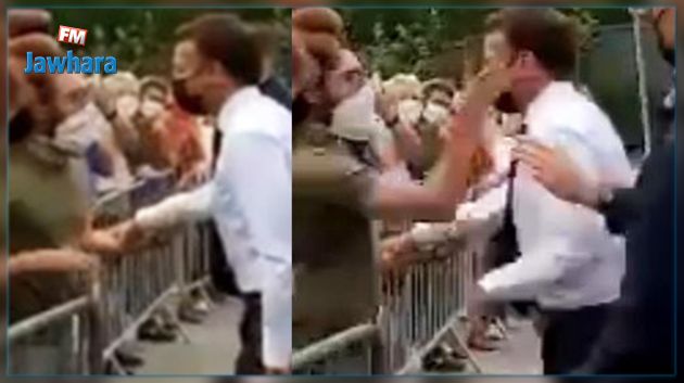 En vidéo : Le président Français Macron giflé lors de sa visite dans la Drôme