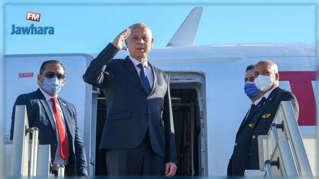 Arrivée du président Kaïs Saïed à Rome