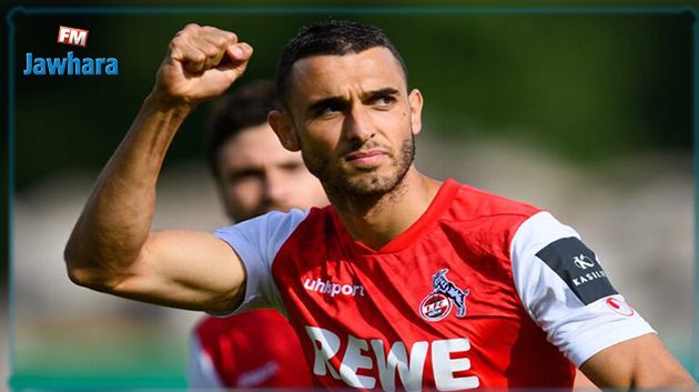 L'international Tunisien du FC Cologne Elyes Skhiri, absent des terrains entre 3 et 4 semaines