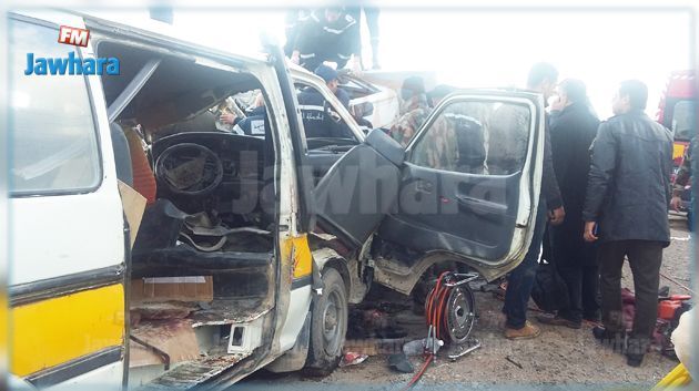 Béjà : Cinq morts et trois blessés dans un accident de la route 