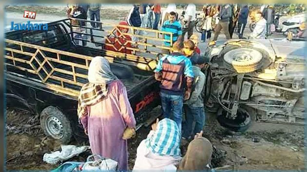 Sidi Bouzid : Des ouvrières agricoles blessées dans un accident de la route