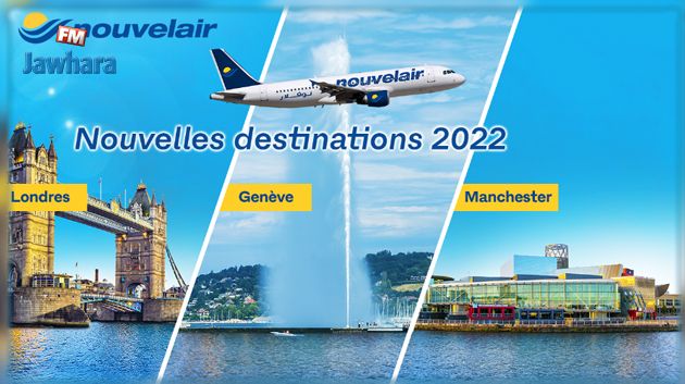 Londres, Manchester et Genève les nouvelles destinations desservies par Nouvelair