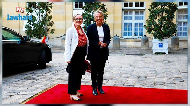 Depuis Paris, Najla Bouden évoque avec Borne la question de l'octroi des visas, des cartes de séjour et la révision des mesures restrictives