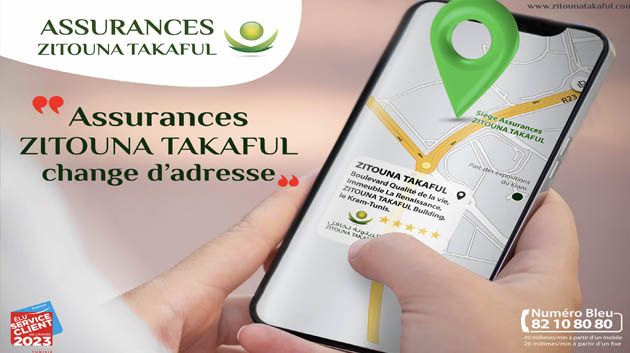 Assurances ZITOUNA TAKAFUL change d’adresse 