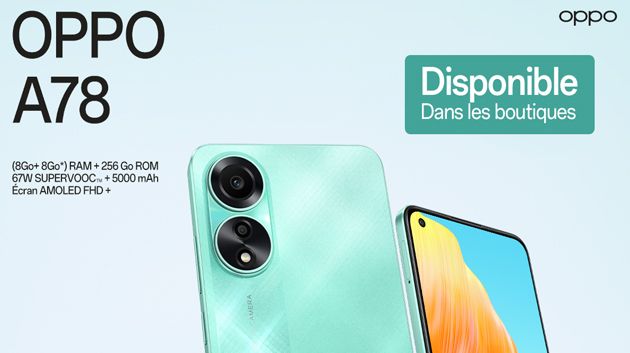 OPPO dévoile son nouveau smartphone A78 en Tunisie