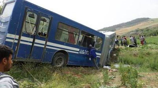 Bizerte : 30 élèves blessés dans un accident de bus