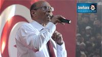 Meeting Moncef Marzouki à la coupole d'El Menzah