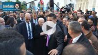 Beji Caied Essebsi effectue l'opération de vote à l'école Sidi Fradj La Soukra