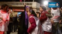 Les festivités du camp Marzouki devant le siège de la campagne à l'Ariana