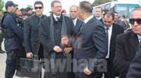Visite de terrain d'Essid au passage frontalier de Ras Jedir (Médenine)