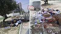 Amoncellements des ordures à l'Av. Med Salah Sayyadi à Monastir