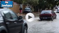 Les eaux de pluies envahissent les rues de Sousse