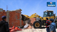 Démolition d'e constructions anarchiques sur la plage de Hammam Sousse