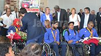 Accueil officiel des champions tunisiens des jeux paralympiques Rio 2016