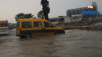 Des pluies diluviennes dans les rues de Sousse