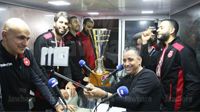 Les étoilés, champions de la CACC, fêtent leur sacre sur le plateau de Jawhara FM
