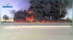 Tataouine : Gigantesque incendie dans deux camions et un tracteur à Bir Lahmar