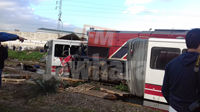 Collision entre un train et un bus à Djebel Jelloud