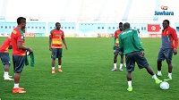 La sélection camerounaise s'entraîne à Monastir