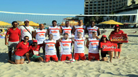 Tournoi Beach foot Volley à plage Boujaafer Sousse