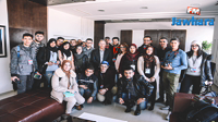 Des étudiants du centre algérien de formation médiatique en visite à Jawhara FM
