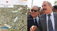 Sousse : Le ministre de l'Equipement inspecte l'avancée des travaux de Oued Blibane 