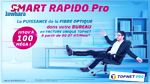 Topnet lance le Smart Rapido PRO : Le très haut débit jusqu’à 100 Méga pour les professionnels en facture unique