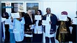 Rassemblement protestataire des employés de l'hôpital local d'El Fahs