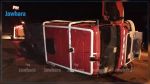 Grombalia : Trois pompiers blessés dans l'accident de leur fourgon