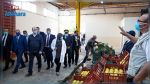 Elyès Fakhfakh en visite d'inspection au marché de gros de  Bir El Kassaâ