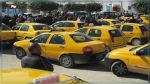 Les chauffeurs des taxis protestent devant le siège du ministère du Transport 