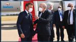 Le président français Emmanuel Macron arrive en Algérie