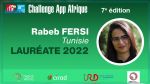 RFI - France 24 / Rabeb Fersi (Tunisie) lauréate de la 7ème édition du Challenge App Afrique