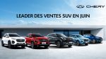 CHERY continue à souffler un vent d’aval sur le segment des SUV